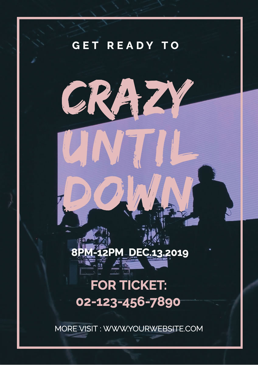 crazy county music flyer