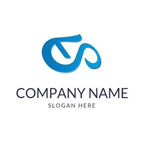 Letter Logo Abstract Infinite Letter A S logo design