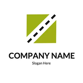Abstract Logo Abstract Road Lawn Infrastructure logo design