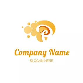 Letter Logo Cartoon Bubble Letter P P logo design