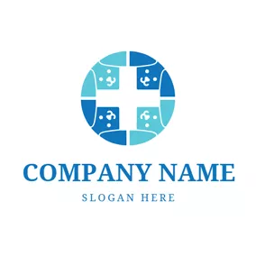 Dog Logo Circle and Abstract Dog Head logo design