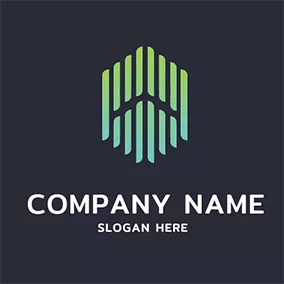 Abstract Logo Gradient Line and Abstract Aurora logo design