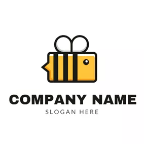 Bee Logo Radio Receiver and Bee logo design