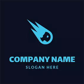 Abstract Logo Simple and Abstract Comet Tail logo design